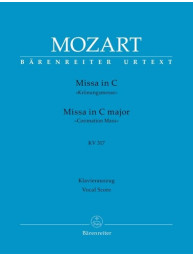 W.A. Mozart: Missa In C major K. 317 - Coronation Mess (noty na sborový zpěv, klavír)