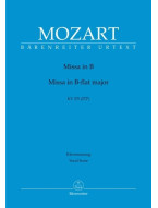 W.A. Mozart: Missa in B-flat major K. 275 (272b) (noty na sborový zpěv, klavír)