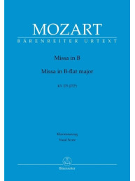 W.A. Mozart: Missa in B-flat major K. 275 (272b) (noty na sborový zpěv, klavír)