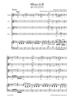 W.A. Mozart: Missa in B-flat major K. 275 (272b) (noty na sborový zpěv, klavír)