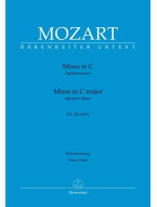 W.A. Mozart: Missa In C - Spatzenmesse KV 220 (noty na klavír, zpěv)
