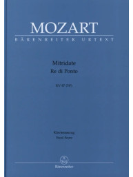 W.A. Mozart: Mitridate Re Di Ponto KV.87 (noty na klavír, zpěv)