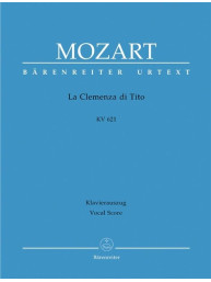 W.A. Mozart: La clemenza di Tito (noty na klavír, zpěv)