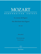 W.A. Mozart: Marriage of Figaro (noty na klavír, zpěv)