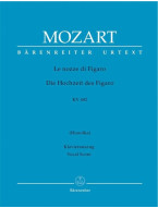 W.A. Mozart: Le nozze di Figaro/ Die Hochzeit des Figaro KV492 (noty na klavír, zpěv)