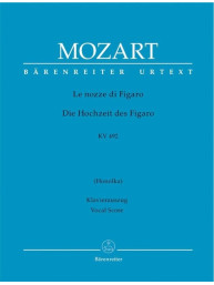 W.A. Mozart: Le nozze di Figaro/ Die Hochzeit des Figaro KV492 (noty na klavír, zpěv)