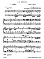 W.A. Mozart: Il re pastore / Der konigliche Hirte KV 208 (noty klavír, zpěv)