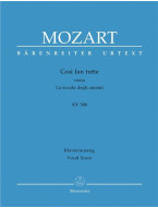 W.A. Mozart: Cosi fan tutte K.588 (noty klavír, zpěv)