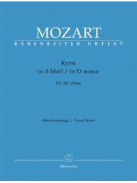 W.A. Mozart: Kyrie in D minor K. 341/368a (noty klavír, zpěv)