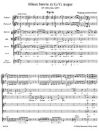 W.A. Mozart: Missa brevis in G major K.140 (noty, partitura)