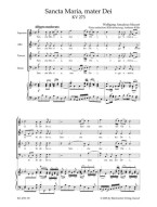 W.A. Mozart: Sancta Maria, Mater Dei K.273 (noty na sborový zpěv, klavír)