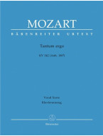 W.A. Mozart: Tantum Ergo KV142 (noty na klavír, zpěv)