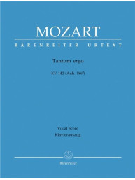 W.A. Mozart: Tantum Ergo KV142 (noty na klavír, zpěv)