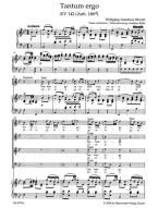 W.A. Mozart: Tantum Ergo KV142 (noty na klavír, zpěv)