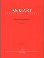 W.A. Mozart: Misericordias Domini K.222/205a (noty, partitura)