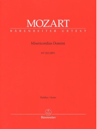 W.A. Mozart: Misericordias Domini K.222/205a (noty, partitura)