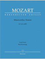 W.A. Mozart: Misericordias Domini K.222/205a (noty na klavír, zpěv)