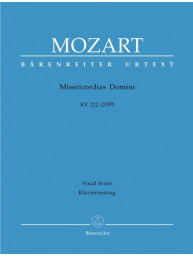 W.A. Mozart: Misericordias Domini K.222/205a (noty na klavír, zpěv)