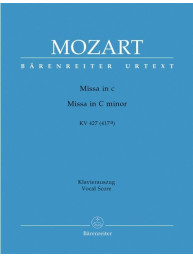 W.A. Mozart: Missa In C Minor K.427/K.417a (noty na klavír, zpěv)