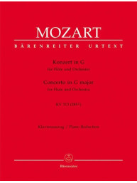 W.A. Mozart: Concerto in G major K. 313/285c (noty na příčnou flétnu, klavír) (noty na příčnou flétnu, klavír)