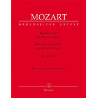 W.A. Mozart: Concerto in G major K. 313/285c (noty na příčnou flétnu, klavír) (noty na příčnou flétnu, klavír)