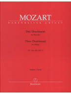 W.A. Mozart: Three Divertimenti for Strings KV 136-138  (noty, partitura)