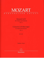 W.A. Mozart: Concerto No.1 in B-flat major K.207 (noty, partitura)