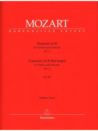 W.A. Mozart: Concerto No.1 in B-flat major K.207 (noty, partitura)