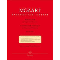 W.A. Mozart: Concerto in B-flat Major K. 191 (186A) (noty na fagot, klavír)