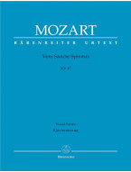 W.A. Mozart: Veni Sancte Spiritus KV 47 (noty, partitura)