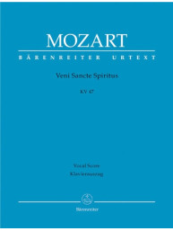 W.A. Mozart: Veni Sancte Spiritus KV 47 (noty, partitura)