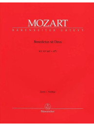 W.A. Mozart: Benedictus sit Deus KV 117/66a=47b (noty, partitura)