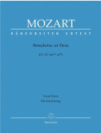 W.A. Mozart: Benedictus sit Deus KV 117/66a=47b (noty na klavír, zpěv)