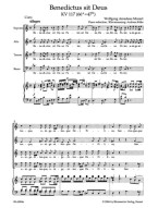 W.A. Mozart: Benedictus sit Deus KV 117/66a=47b (noty na klavír, zpěv)