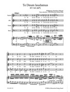 W.A. Mozart: Te Deum Laudamus In C K.141 (noty na klavír, zpěv)