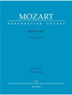 W.A. Mozart: Regina Coeli In C K.276 (noty na klavír, zpěv)