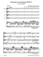 W.A. Mozart: Litaniae Lauretanae B.M.V. In D K.195 (noty na klavír, zpěv)