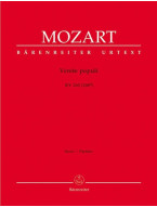 W.A. Mozart: Venite Populi In D Major (noty, partitura)