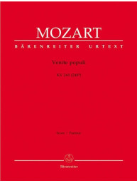 W.A. Mozart: Venite Populi In D Major (noty, partitura)