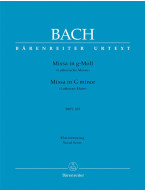 J.S. Bach: Mass in G minor BWV 235 Lutheran Mass 3 (noty na klavír, zpěv) J.S. Bach: Mass in G minor BWV 235 Lutheran Mass 3 (noty na klavír, zpěv)