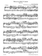 J.S. Bach: Mass in G minor BWV 235 Lutheran Mass 3 (noty na klavír, zpěv) J.S. Bach: Mass in G minor BWV 235 Lutheran Mass 3 (noty na klavír, zpěv)