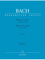 J.S. Bach: Mass in G major BWV 236 Lutheran Mass 4 (noty na klavír, zpěv)