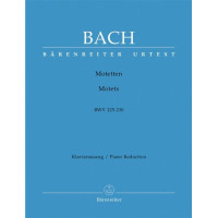 J.S. Bach: Motets BWV 225-230 (noty na klavír, zpěv)