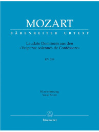 W.A. Mozart: Laudate Dominum KV339 (noty na klavír, zpěv)