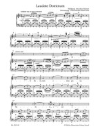 W.A. Mozart: Laudate Dominum KV339 (noty na klavír, zpěv)
