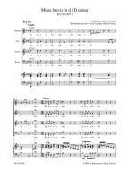 W.A. Mozart: Missa Brevis In D Minor K.65/61a (noty na klavír, zpěv)