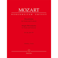 W.A. Mozart: Single Movements K261 K269 K373 (noty, partitura)