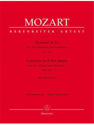 W.A. Mozart: Concerto No. 10 E flat major KV 365 (316a) (noty na šestiruční klavír)