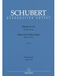 Franz Schubert: Mass in A-flat major D 678 (noty na klavír, zpěv)