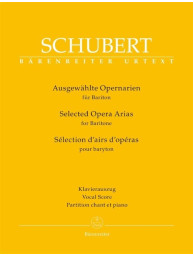 Franz Schubert: Selected Opera Arias For Baritone (noty na klavír, zpěv)